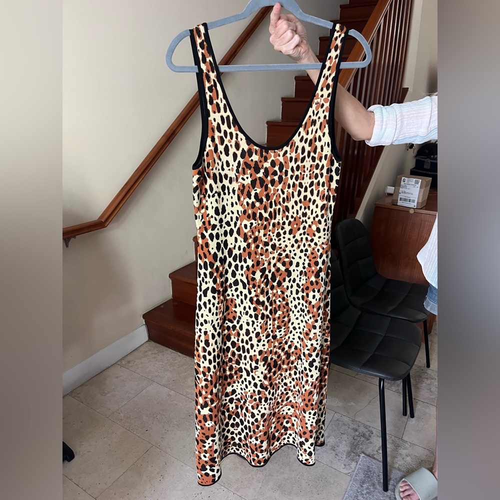 JoosTricot Leopard Print Sleeveless Dress